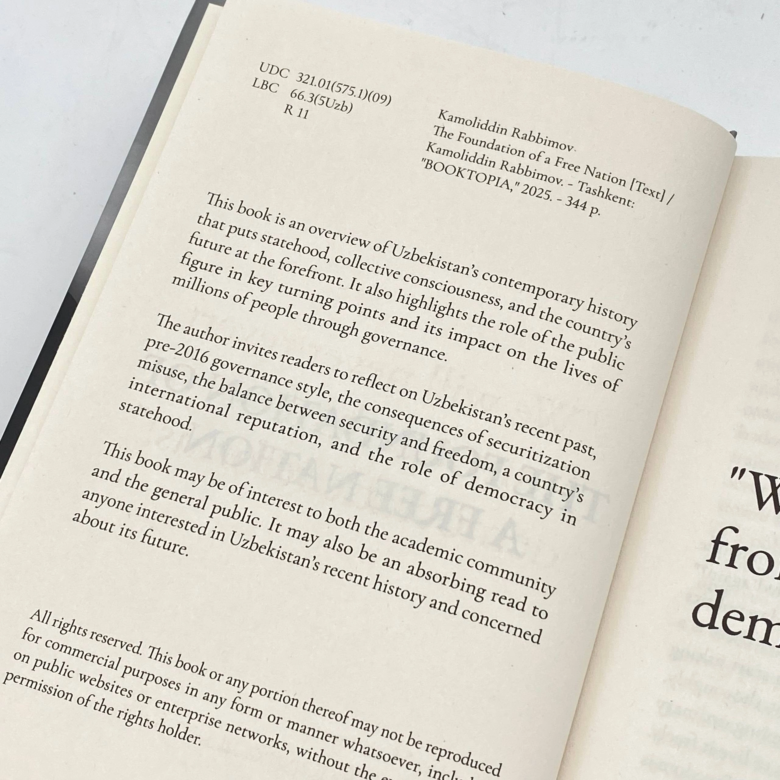 Kamoliddin Rabbimov: The Foundation of a Free Nation O'zbekistonda