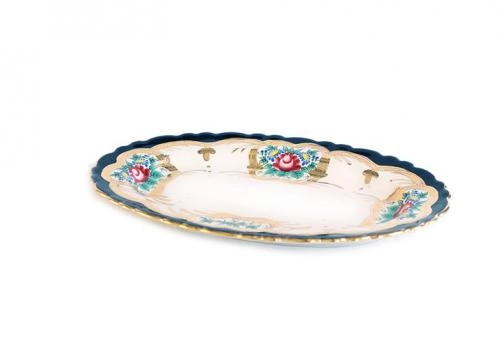 Тарелки овальные с золотом 29см "Дворцовый"  от Wellmax купить