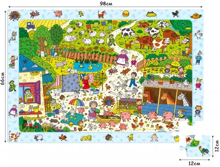 Напольный XXL пазл. Ферма в Узбекистане