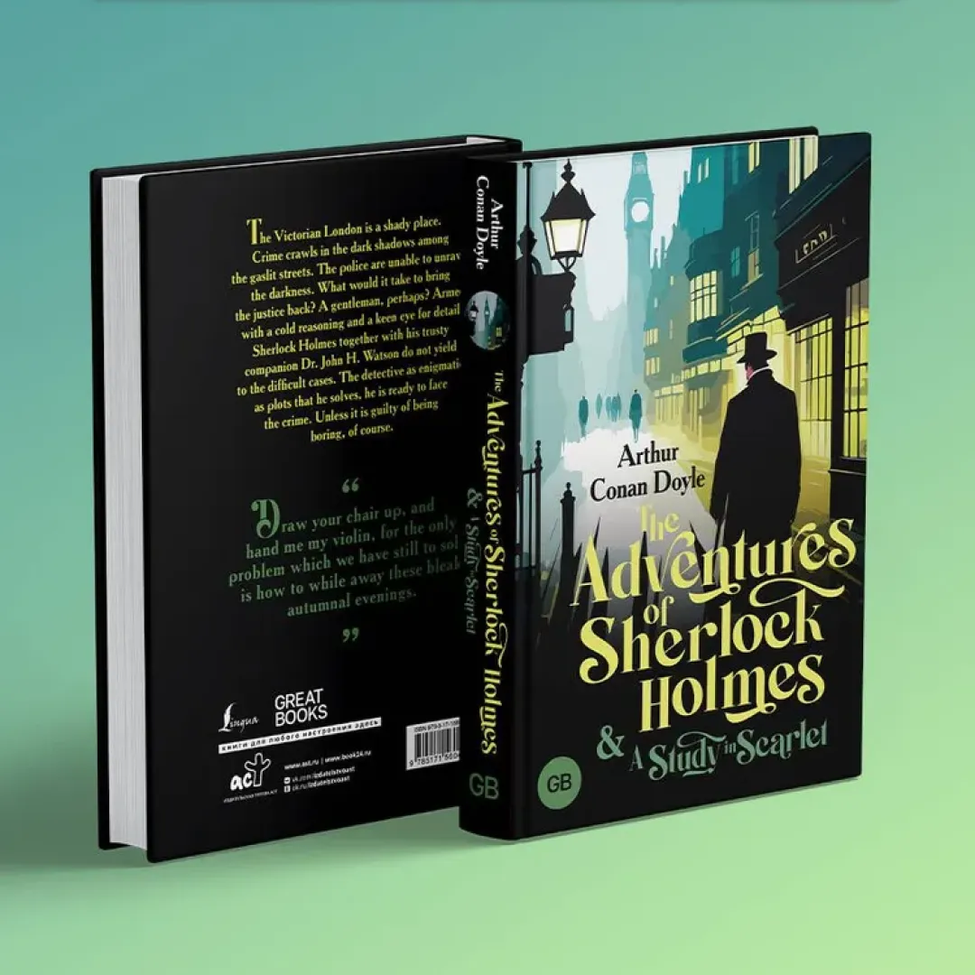 Arthur Conan Doyle: The adventures of Sherlock Holmes & Study in Scarlet sotib olish