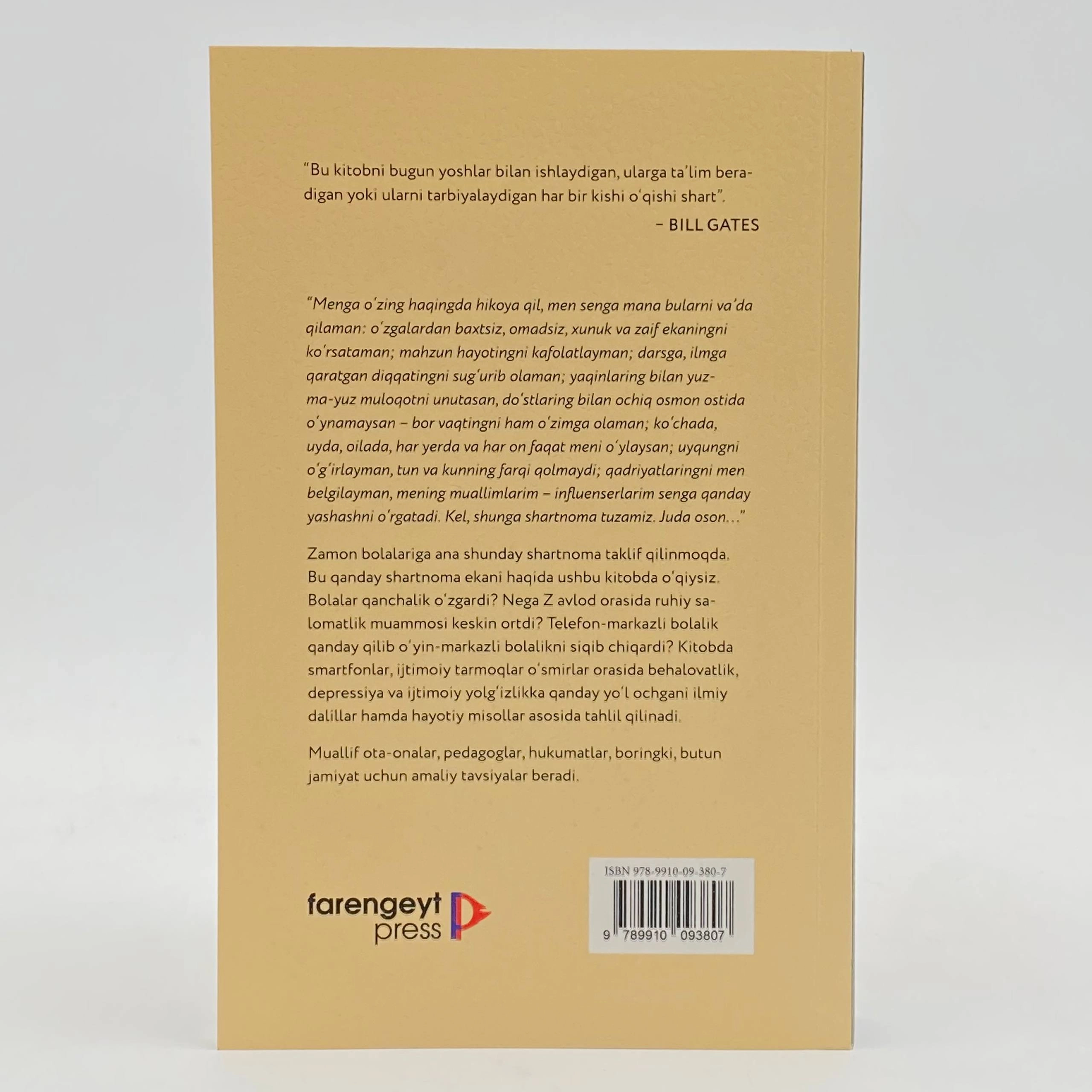 Jonathan Haidt: Behalovat avlod xususiyatlar