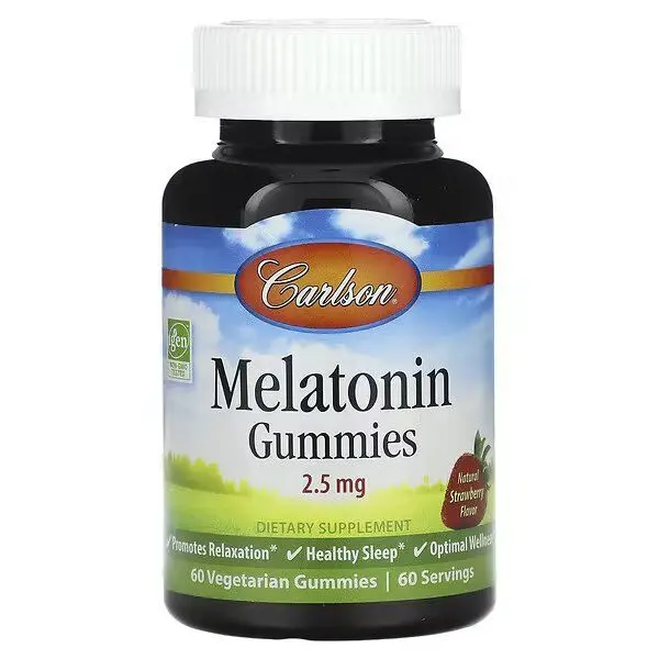 Melatonin Gummies, Carlson, tabiiy qulupnay ta'mi, 60 chaynashli tabletka (49200) sotib olish