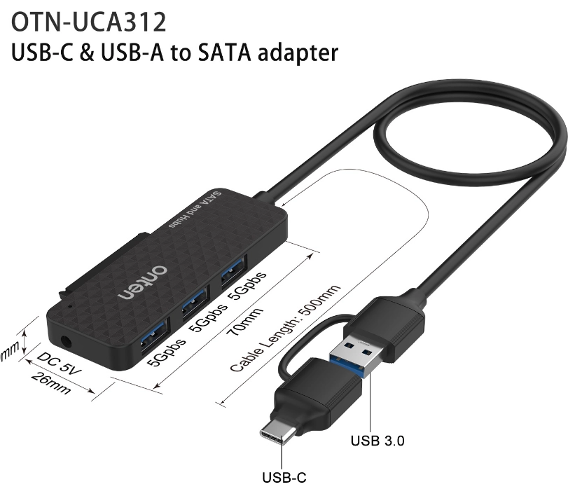 USB Hub ONTEN UCA312 USB-konsentratori arzon