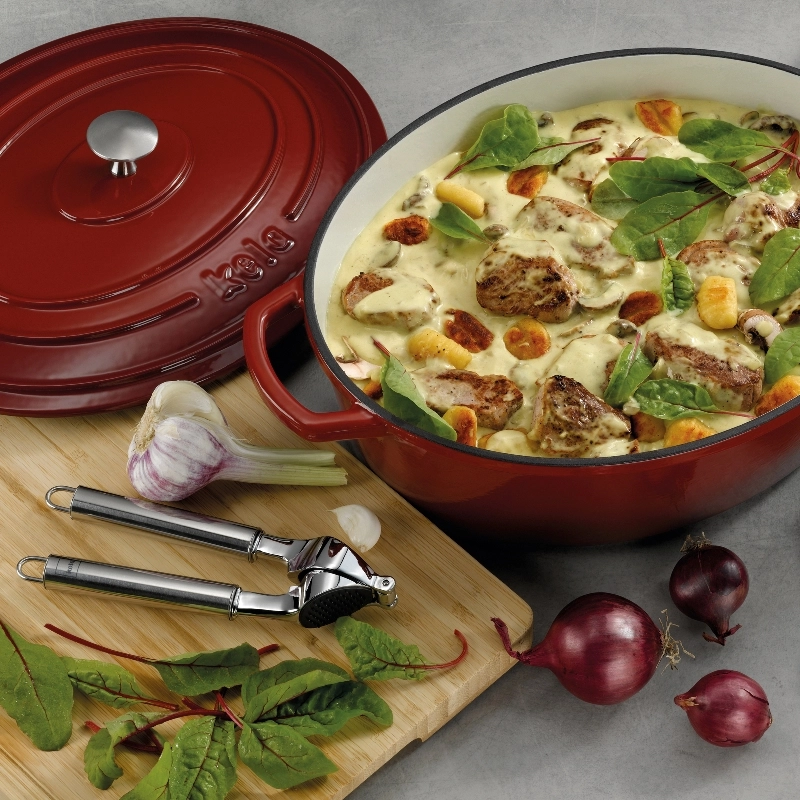 Qozon cho'yan Qopqoqli KELA CALIDO, 9.3 L, QIZIL 11943 onlayn