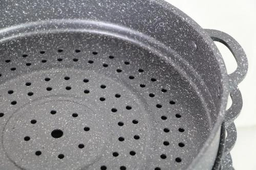 Granit qoplamali 8l UAKEEN qozon-mantiqasqoni (qora, kulrang) bo'lib to'lash