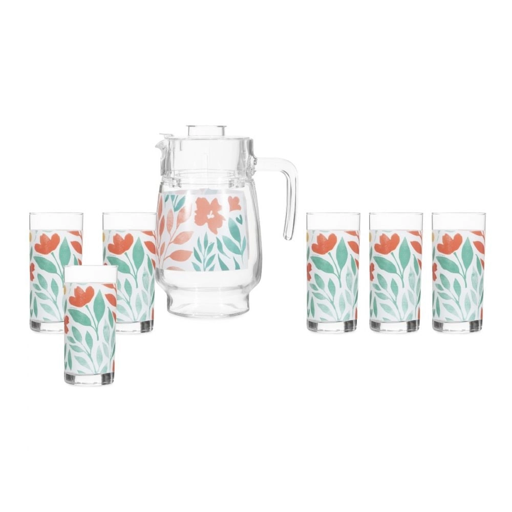 Кувшин и стаканы LUMINARC Alvis Red 1+6 в Узбекистане