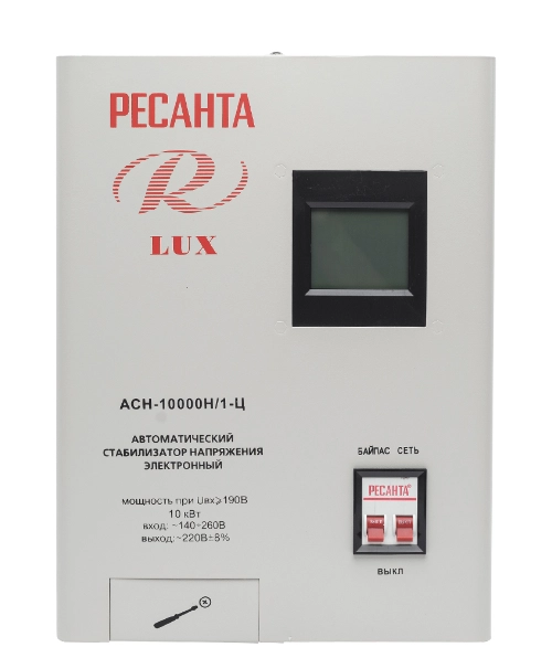 Стабилизатор напряжения Ресанта АСН-10000Н/1-Ц - фото №3 Стабилизатор напряжения Ресанта АСН-10000Н/1-Ц недорого