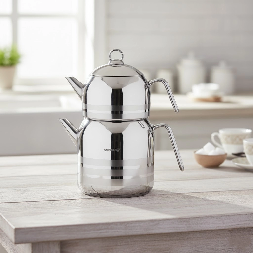 Korkmaz Largo чайный набор из нержавеющей стали (A199) , Silver в Узбекистане