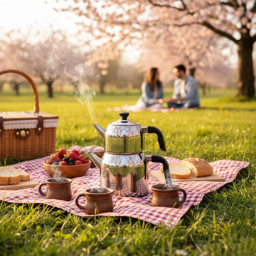 Korkmaz Kappa чайный набор из нержавеющей стали (A078-1) , Silver в Узбекистане
