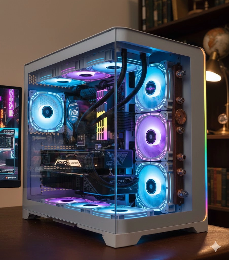 Игровой корпус Case Game Bardo BD-420FW White 4 x Coller недорого