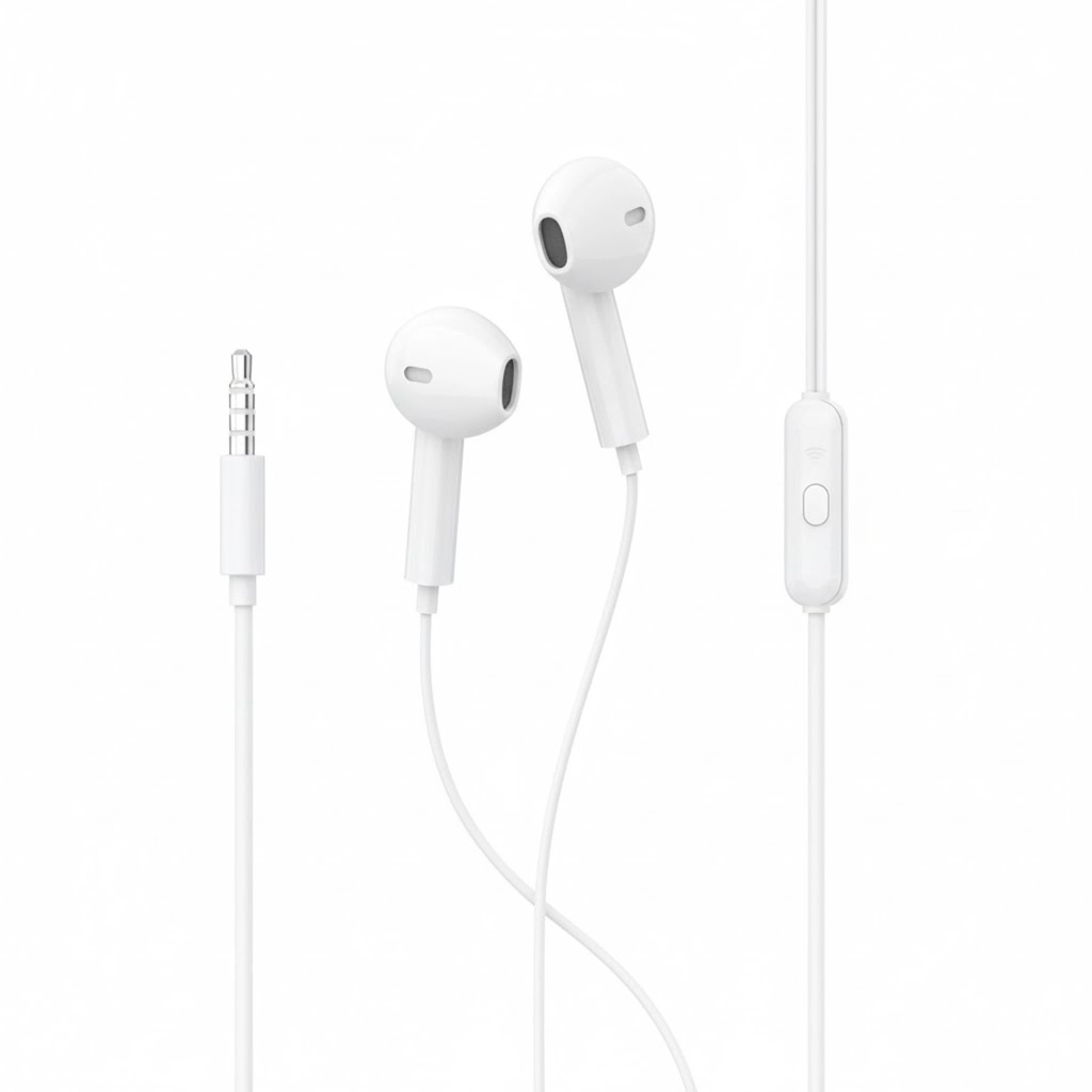 Проводные наушники Inkax AE-01D Stereo Half-in-ear Wired Headphones, White купить