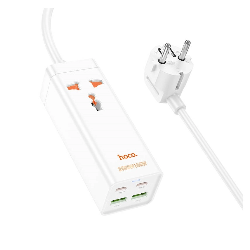 Сетевой фильтр Hoco AC10A PD65W белый купить