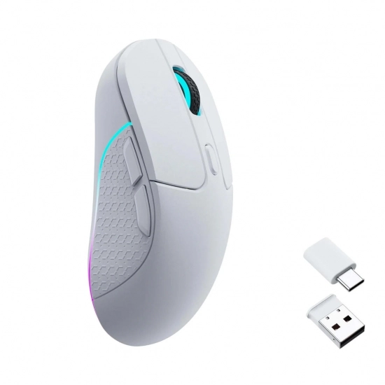Simsiz sichqoncha Keychron M3 BT/WL/USB-A/USB-C oq - rasm №3 Simsiz sichqoncha Keychron M3 BT/WL/USB-A/USB-C oq arzon