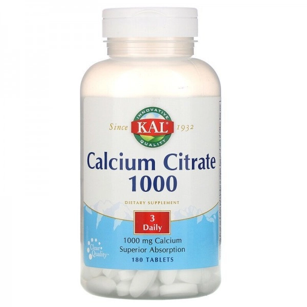 KAL Calcium Citrate 1000 mg, 180 tabletka sotib olish