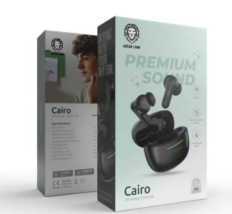 Green Lion Cairo qora simsiz quloqchini arzon