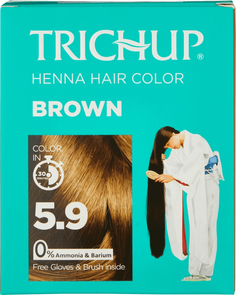 Краска-хна Trichup Henna Hair Color - Brown 6*10gr недорого