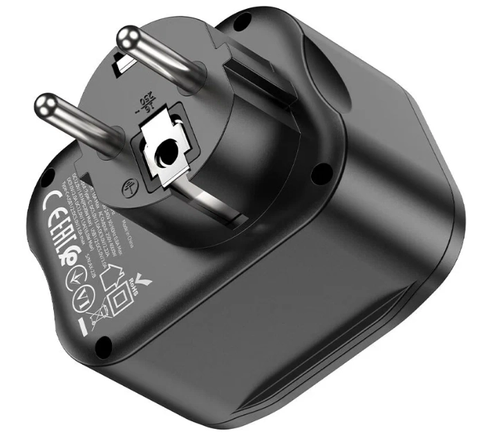 Многофункциональная розетка Hoco NS3 4000w чёрный недорого