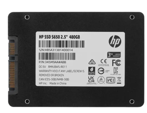 HP S650 480GB 2.5 SSD qattiq diski - rasm №3 HP S650 480GB 2.5 SSD qattiq diski arzon