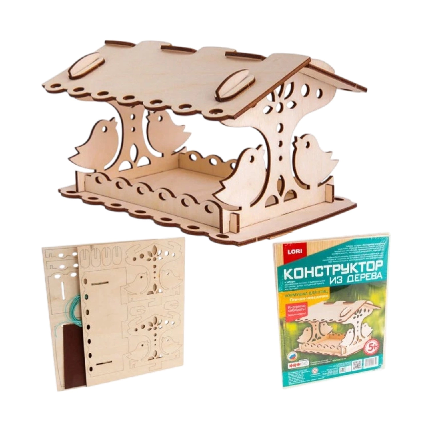 Деревянный конструктор: Птички-невелички Фн-019 купить