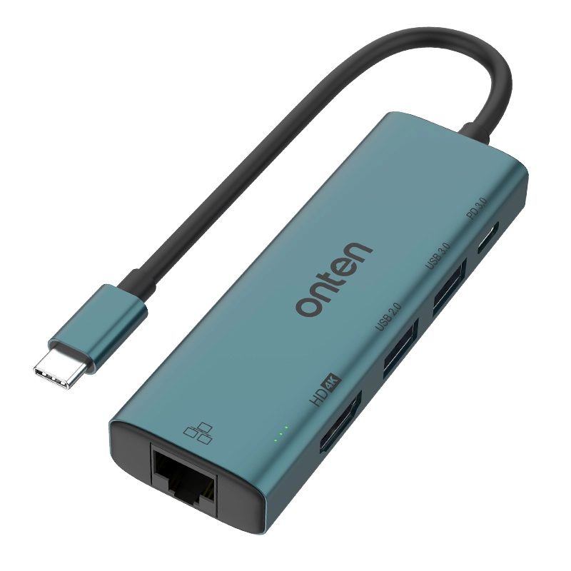 USB Hub Onten OTN-UC125 USB-C dan HDMI  USB-konsentratori sotib olish