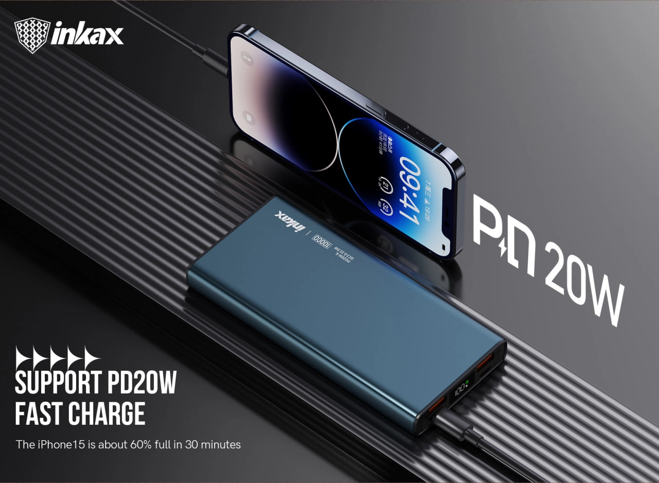 Портативный аккумулятор Inkax PBQ31 10000mAh 22,5W недорого