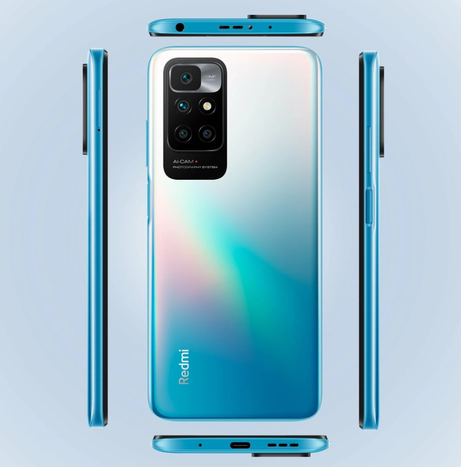 Смартфон Xiaomi Redmi 10 4/64GB Синее море онлайн