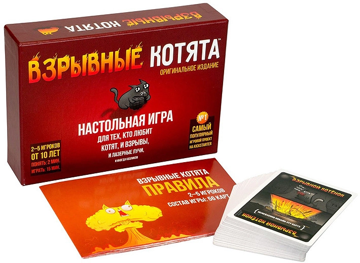 Игра настольная Hobby World Взрывные котята (красный) в Узбекистане