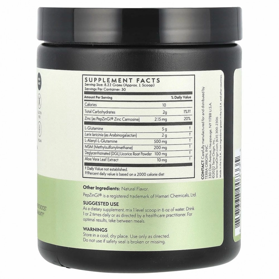 Terra Origin Healthy Gut&trade; Vegan Formula, 246,6 g (Qorin-ichak faoliyatini qo&lsquo;llab-quvvatlash uchun kukun, vegan formulasi) (00733) arzon