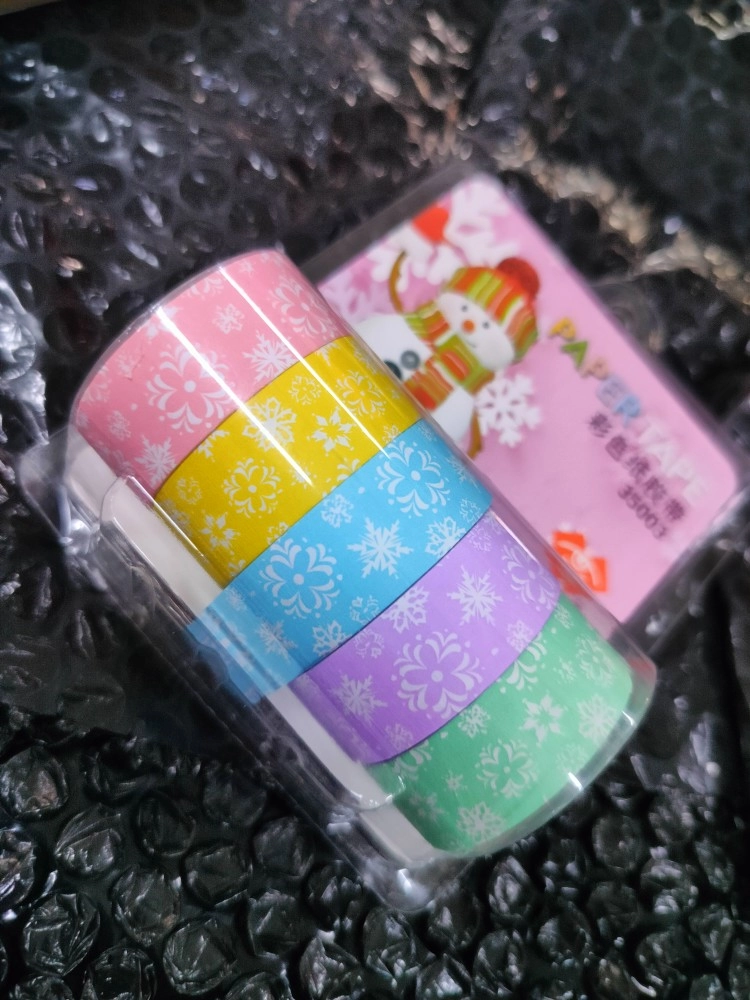 Набор декоративных бумажных лент "Снеговик", 5 штук недорого