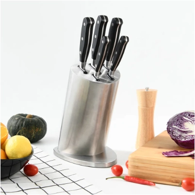 Набор ножей в металлической подставке 6 пр FISSMAN цена