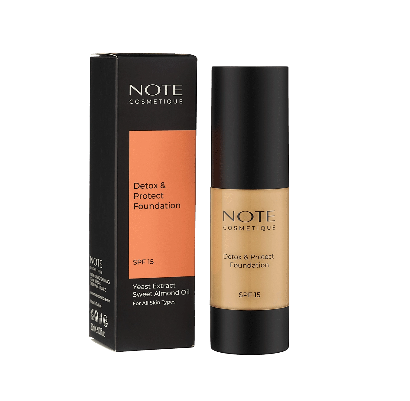 Тональный крем  NOTE DETOX AND PROTECT FOUNDATION 101 SPF15 (30 ml) купить