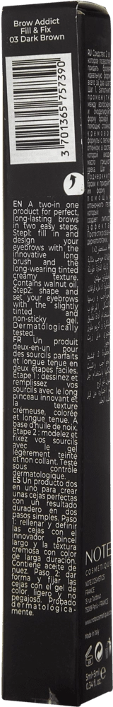 NOTE BROW ADDICT TINT & SHAPING GEL 03 (5 ml+5 ml) qosh uchun tint arzon