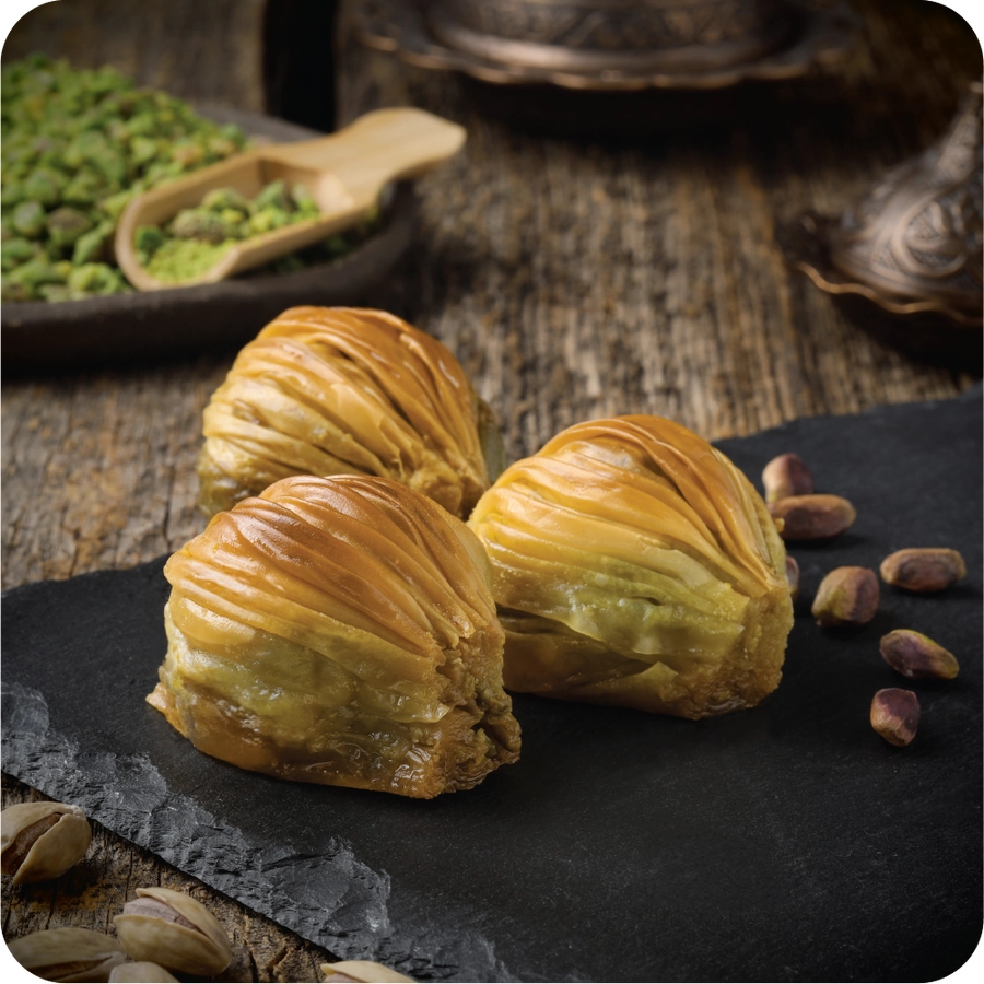 Pistali Midiya baklava, 100 g sotib olish