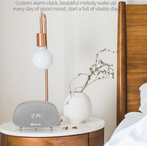 Портативная акустическая система Yison WS-1 (Колонка, будильник, часы) недорого