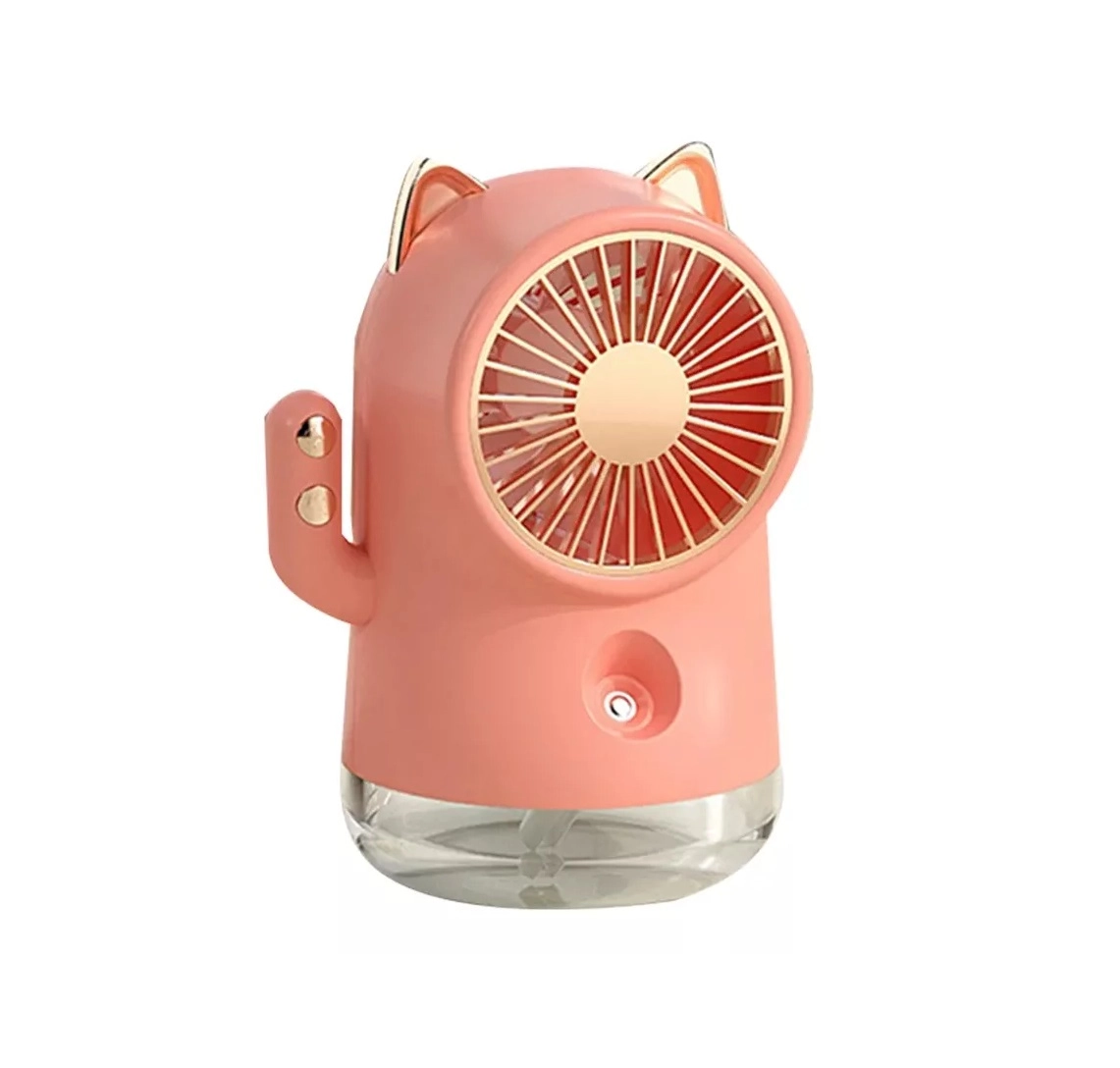 Портативный мини-вентилятор Spray Fan FY-80В розовый купить