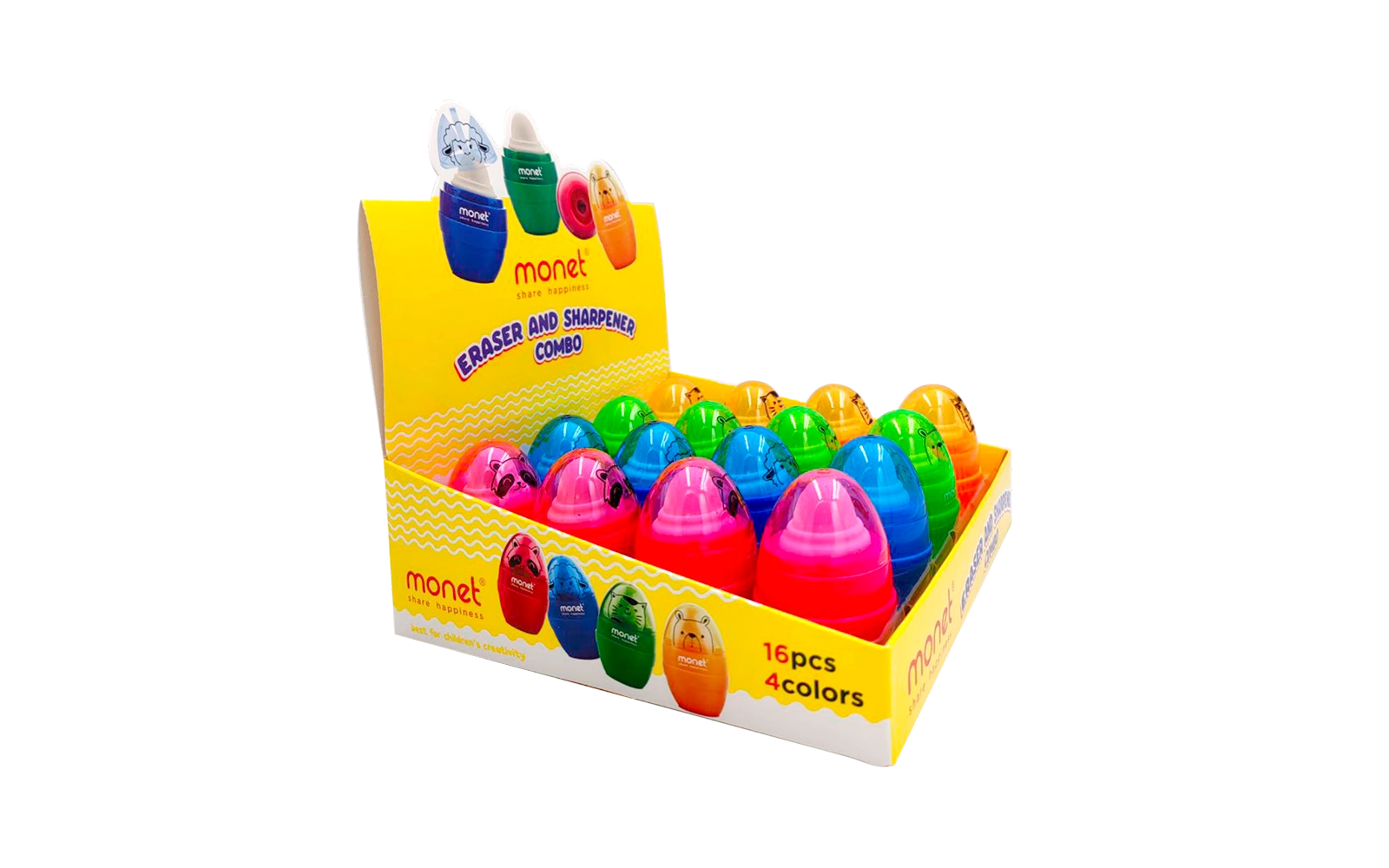 Комбо точилка и ластик 2в1 «Funny» 2ES002 недорого