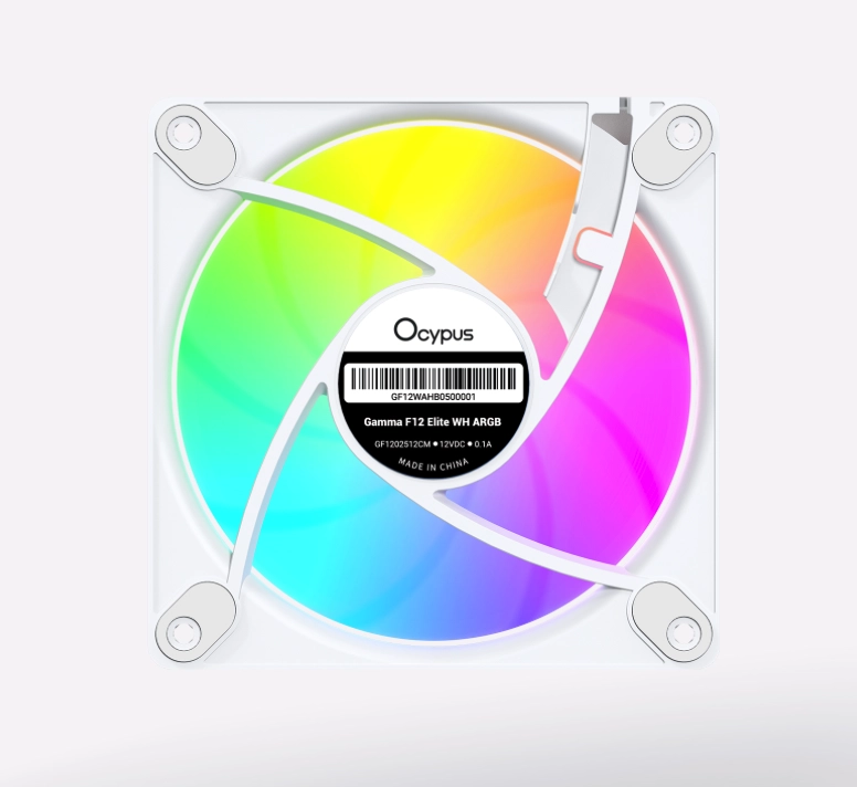 Korpusli ventilyator Ocypus Gamma F12 Elite ARGB WH O'zbekistonda