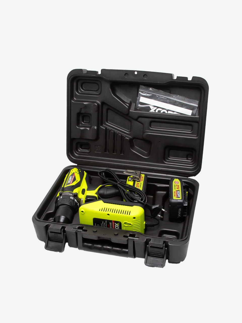 XCORT XDC21-310D akkumulyatorli zarbli shurupburagich 2.0-BMC yetkazib berish