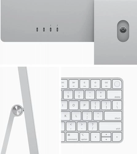 Apple iMac 24 4K, M1 (8 yadroli) 8/512GB (2021) Silver monoblok kompyuteri - rasm №4 Apple iMac 24 4K, M1 (8 yadroli) 8/512GB (2021) Silver monoblok kompyuteri O'zbekistonda