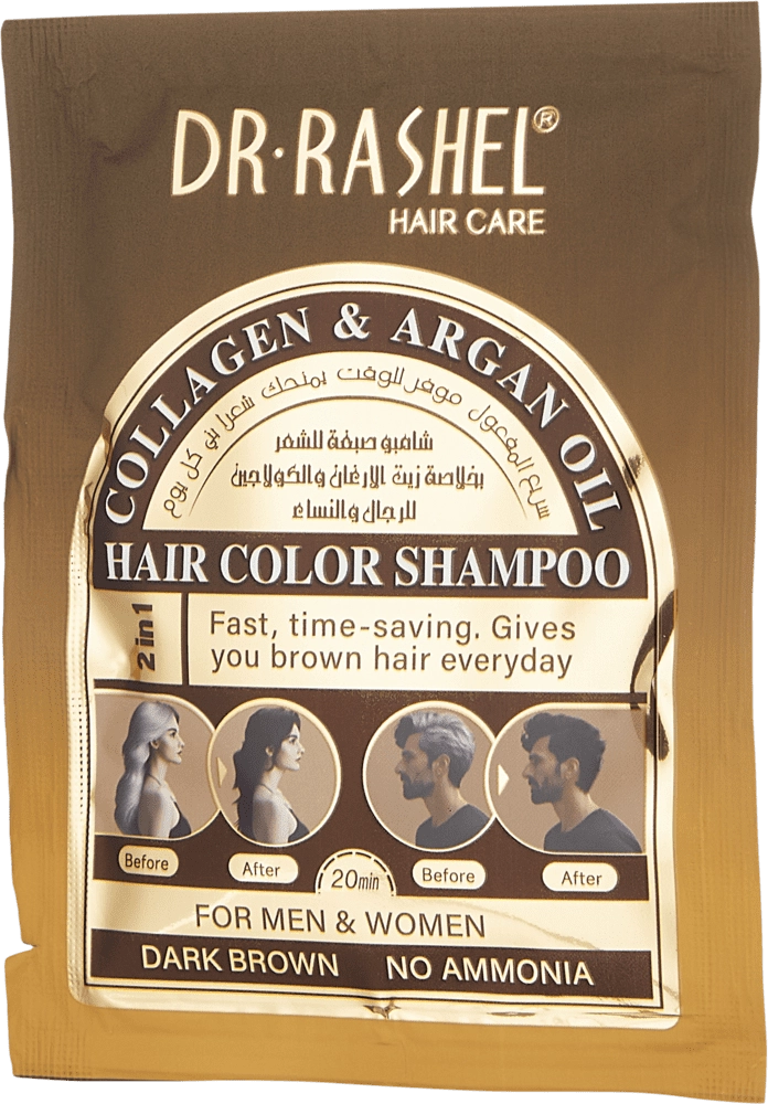 Шампунь-краска для волос Dr. Rashel Collagen & Argan Oil Hair Color Shampoo в Узбекистане