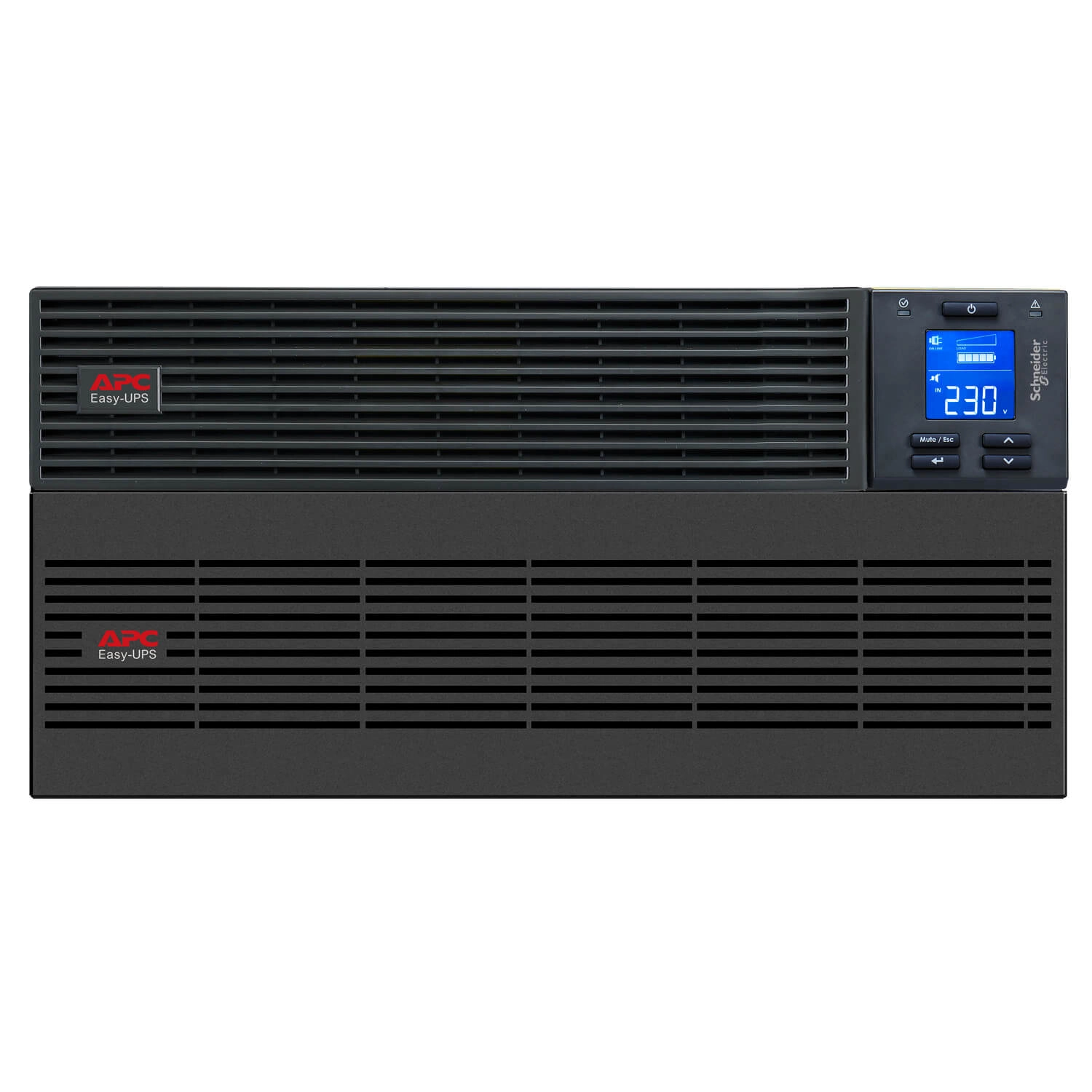 APC Easy UPS On-Line, 10kVA/10kW, Rackmount 5U, 230V, Hard wire 3-wire(1P+N+E) outlet, Intelligent Card Slot, LCD, Extended Runtime, W/ Rail Kit uzluksiz quvvat blogi arzon