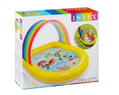 "Raduga" 57156 parda va fontan bilan bolalar shishiriladigan basseyni arzon
