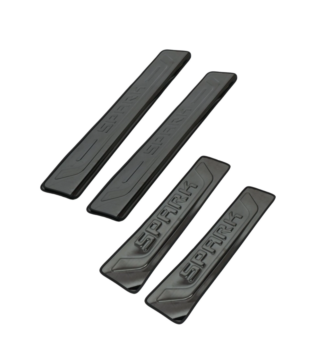 Spark avtomobili uchun qora nikel ostona to'shamalari onlayn