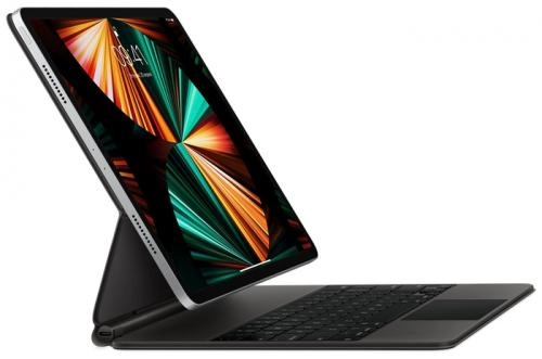 Apple Magic Keyboard dlya iPad Pro 11" (2021) (ruscha harfli) Black klaviaturasi arzon