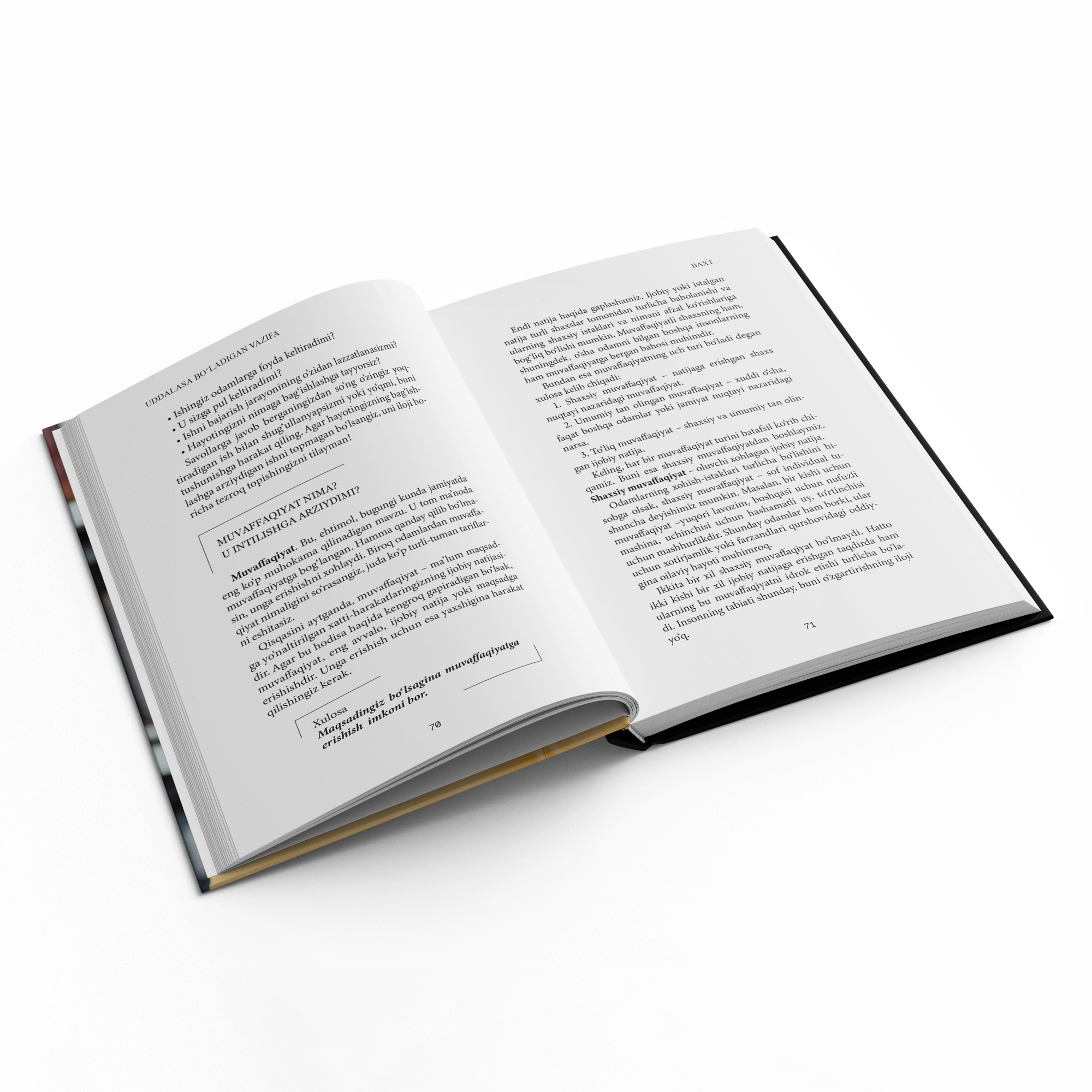 Marg'ulan Seysemboy: Uddalasa bo'ladigan vazifa: Baxtli hayot texnologiyasi xususiyatlar