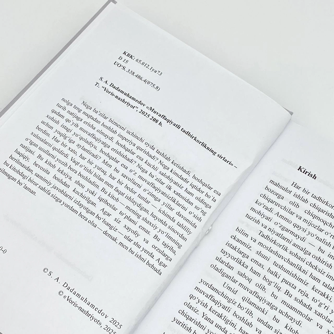 Dadamuhammedov Sardor Abdukadirovich: Muvaffaqiyatli tadbirkorlikning sirlari O'zbekistonda