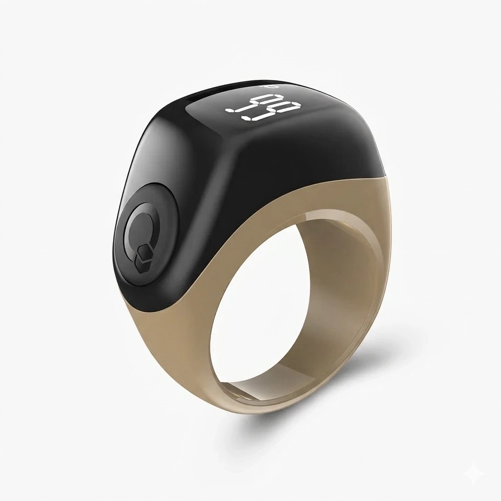 Электронный тасбех Zikr Ring lite на все размеры пальца, Gold купить