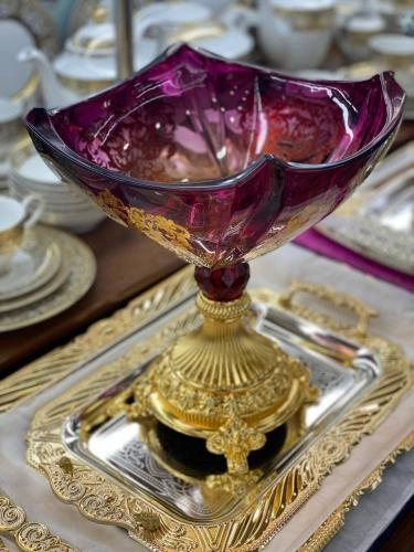 Набор фруктовниц и конфетниц Karosa Мажента недорого