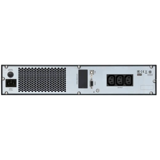APC Easy UPS On-Line, 1000VA/800W, Rackmount 2U, 230V, 3x IEC C13 outlets, Intelligent Card Slot, LCD, W/ rail kit uzluksiz quvvat blogi O'zbekistonda
