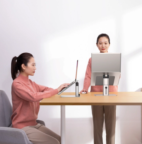 Baseus Metal Adjustable Laptop Stand (White) noutbuk tagligi bo'lib to'lash